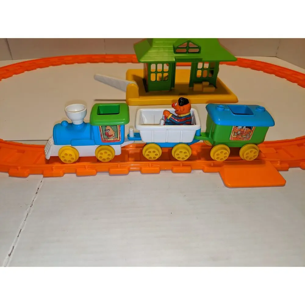 Vintage Child Guidance Sesame Street Train With Tracks 1981/83
